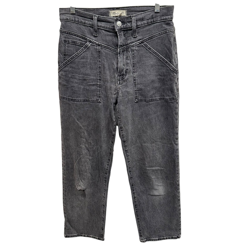 Madewell women’s the perfect vintage wide leg jeans black size 27